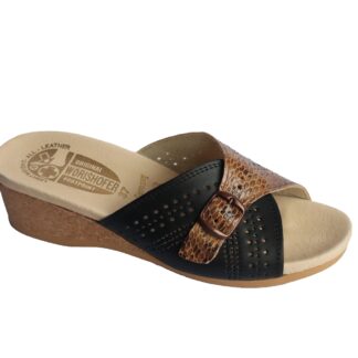 Sandales 251 Mule – Noir serpent