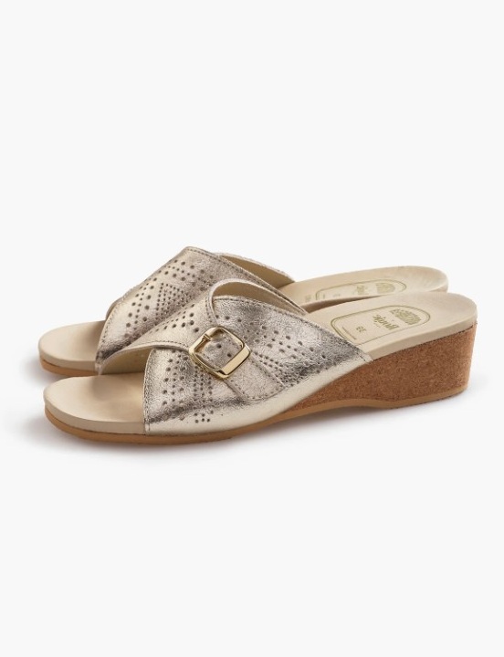 Sandales 251 Mule – Mordorée (collaboration ROUJE)